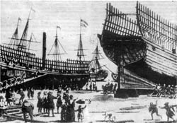 Постройка первых морских судов в Архангельске